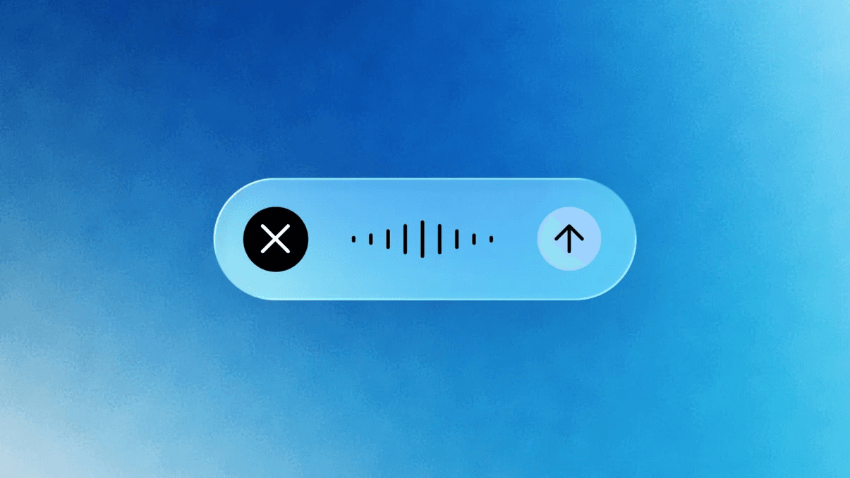 Google Gemini voice input interface