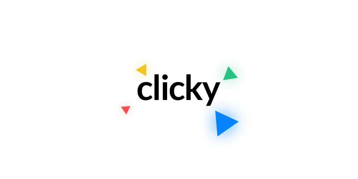 Clicky colorful wordmark