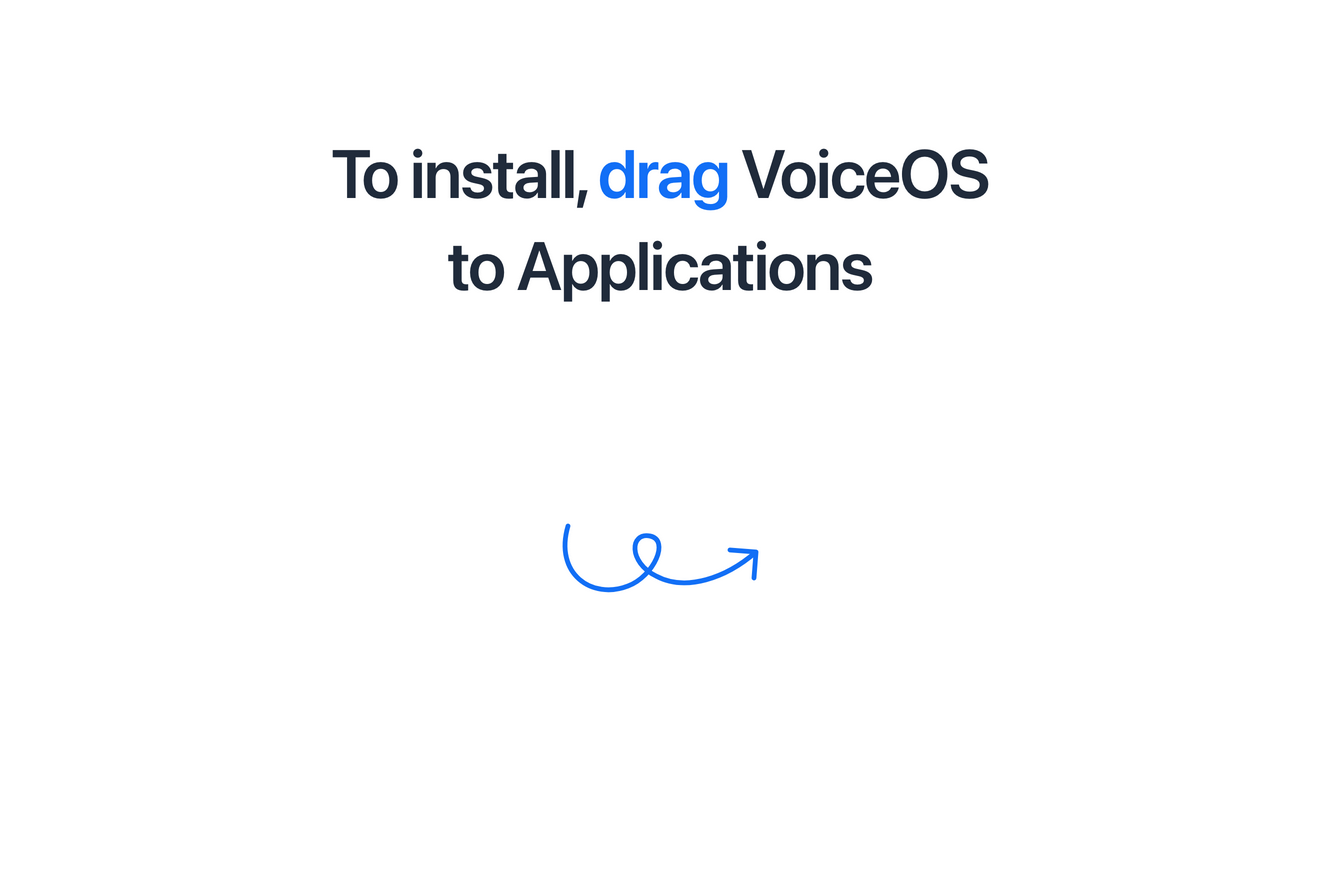 VoiceOS macOS installer background